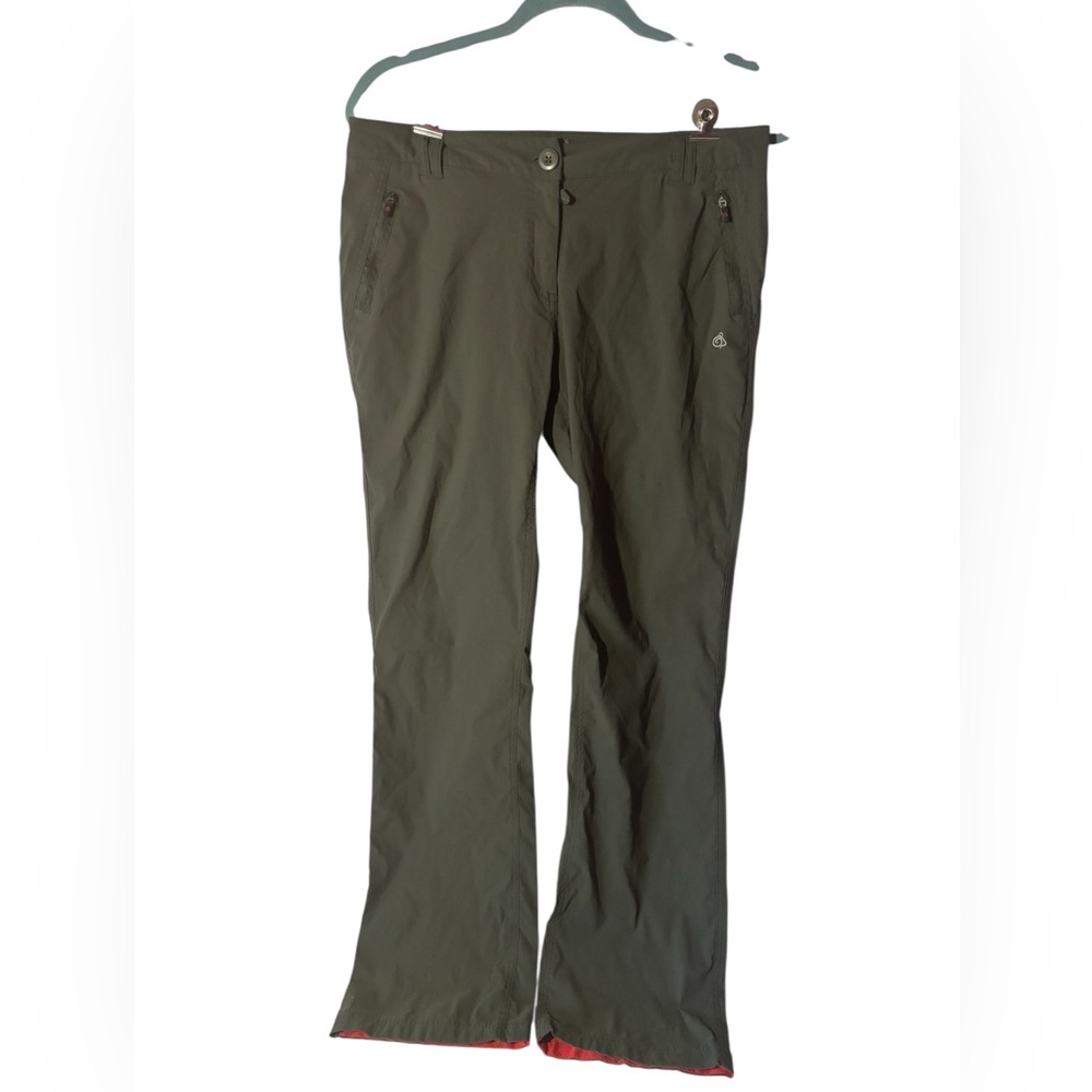 Craghoppers Women's Trousers W 8 Green Polyamide with Elastane Cargo